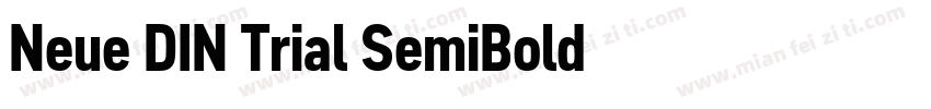 Neue DIN Trial SemiBold字体字体转换